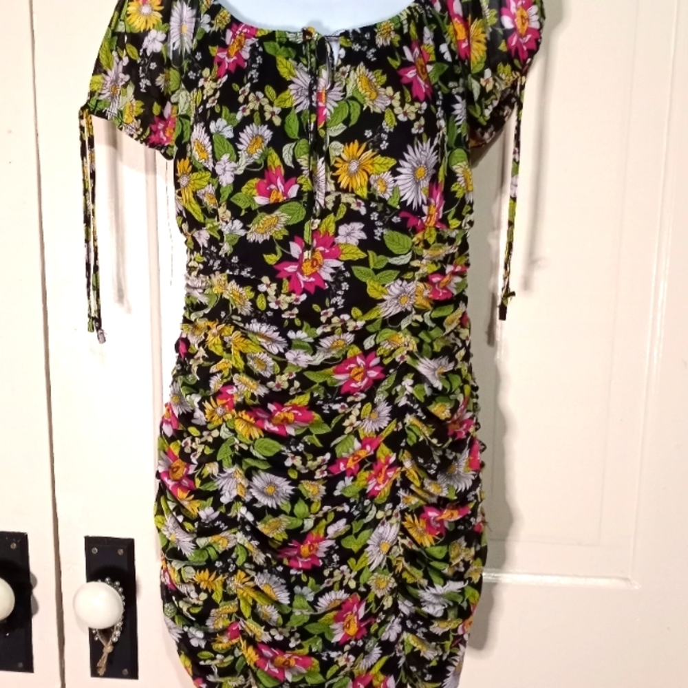 Flower mini dress